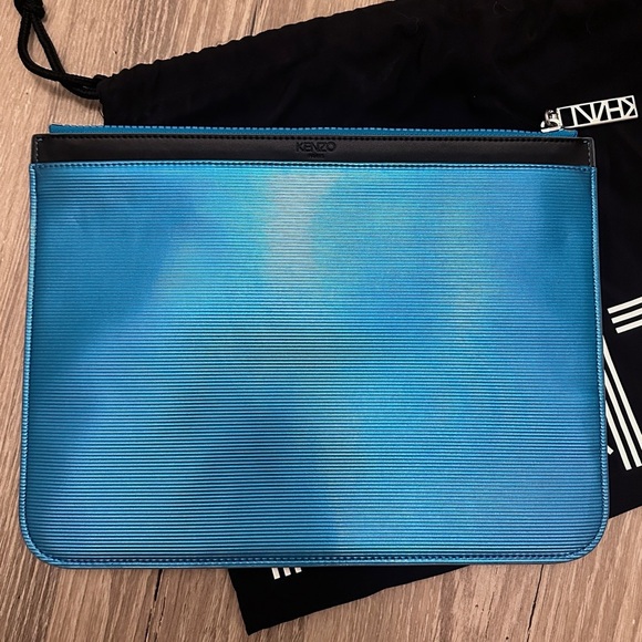 KENZO Metallic Blue Clutch - Picture 5 of 8